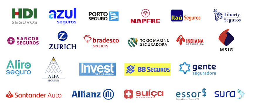 Seguradoras atendidas